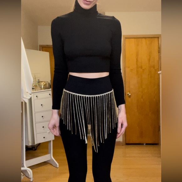 Gold rhinestone skirt - Picture 6 of 10